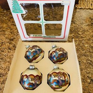 Vintage glass ornaments